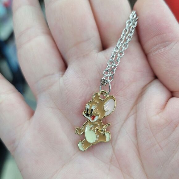 Brand New Tom & Jerry Silver Necklace #1 - Picture 1 of 5